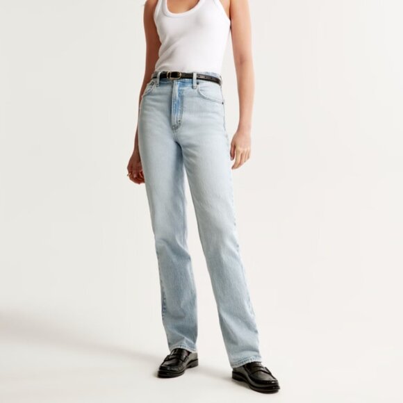 Abercrombie and Fitch Ultra High Rise 90s Straight Jean Size 28 / 6 - Picture 1 of 7